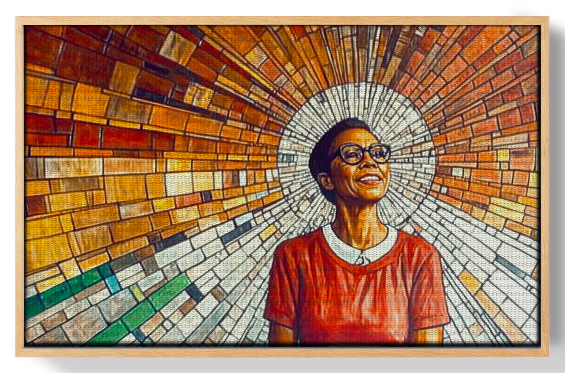 Black Woman Joyful Portrait African American wall art view 49