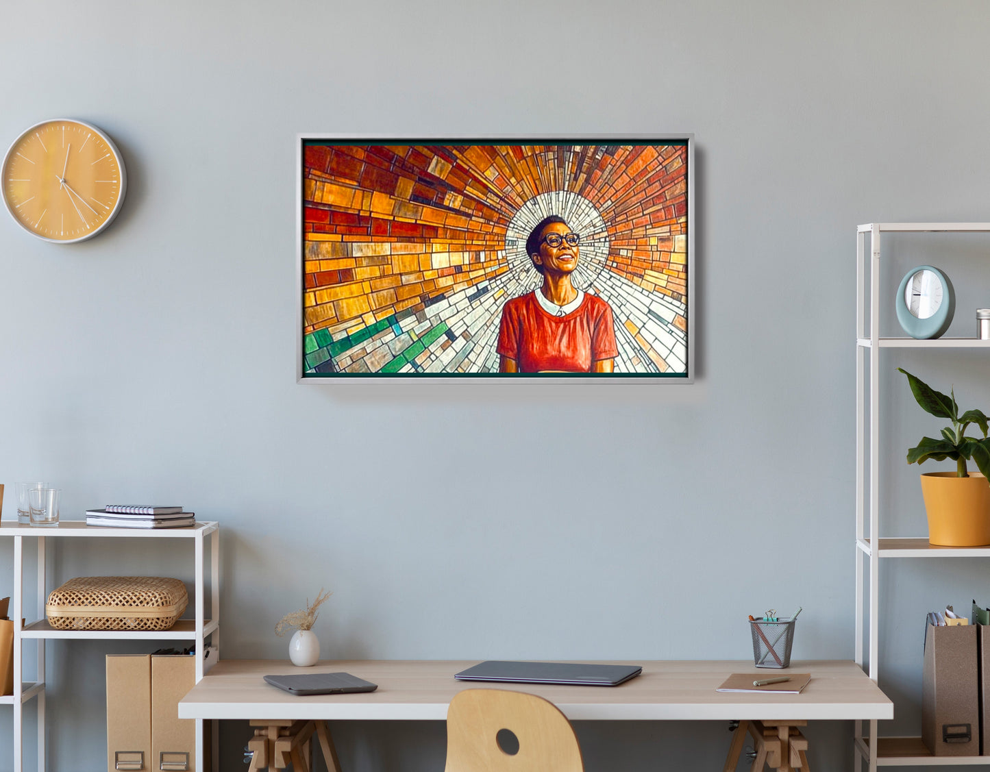 Black Woman Joyful Portrait African American wall art view 60