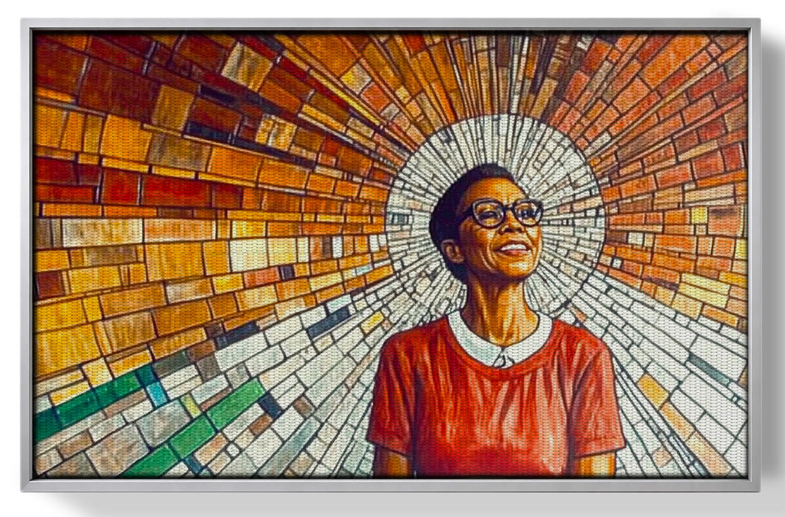 Black Woman Joyful Portrait African American wall art view 55