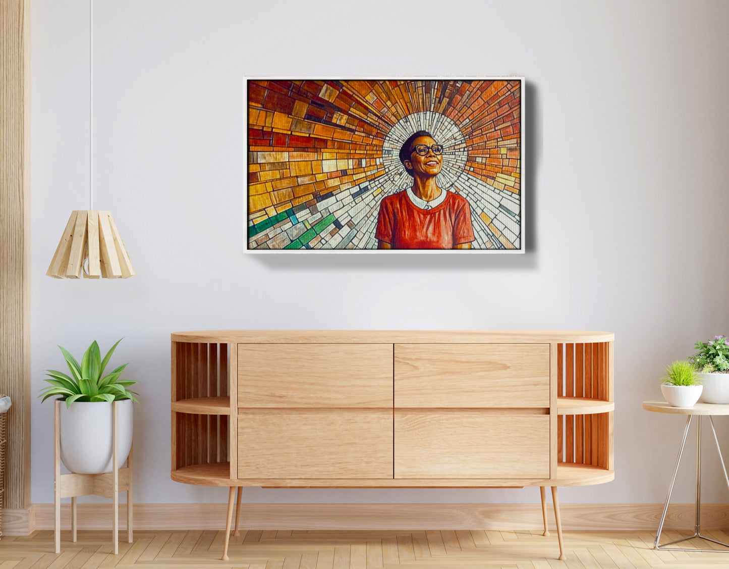 Black Woman Joyful Portrait African American wall art view 62