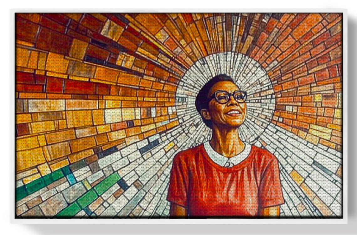 Black Woman Joyful Portrait African American wall art view 61