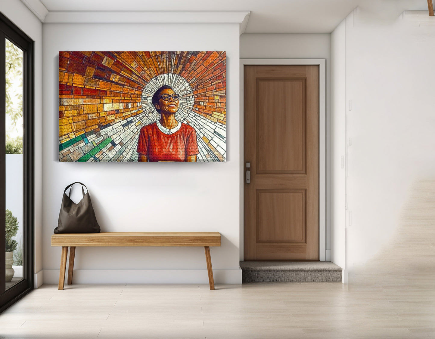 Black Woman Joyful Portrait African American wall art view 17