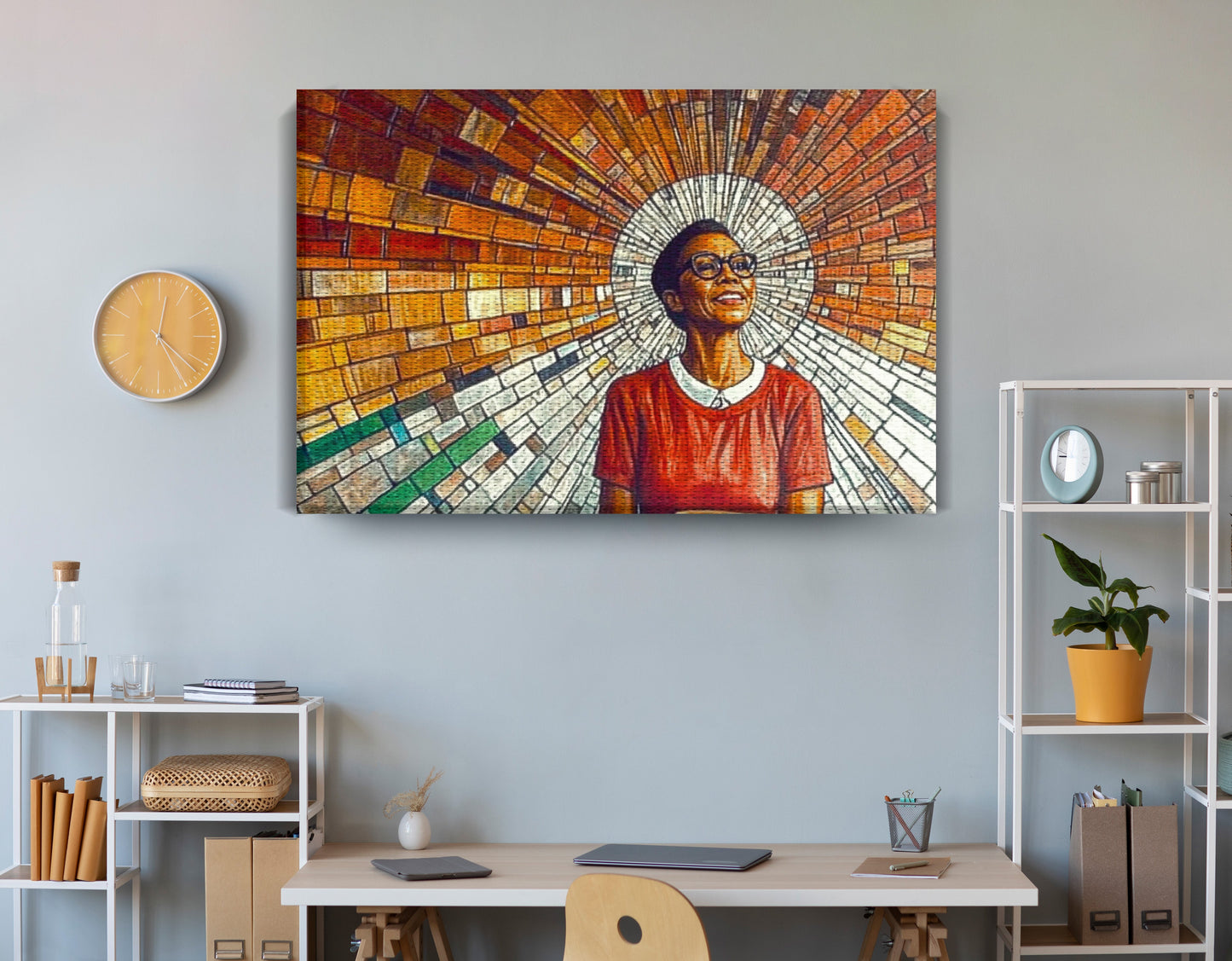 Black Woman Joyful Portrait African American wall art view 18