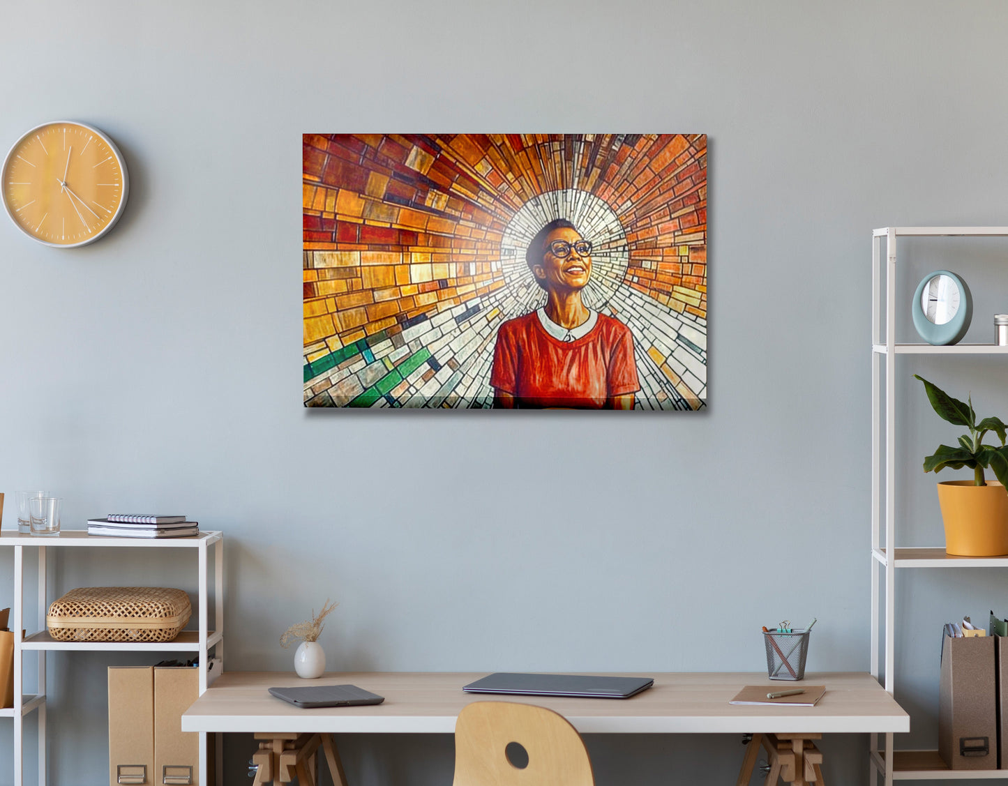 Black Woman Joyful Portrait African American wall art view 24