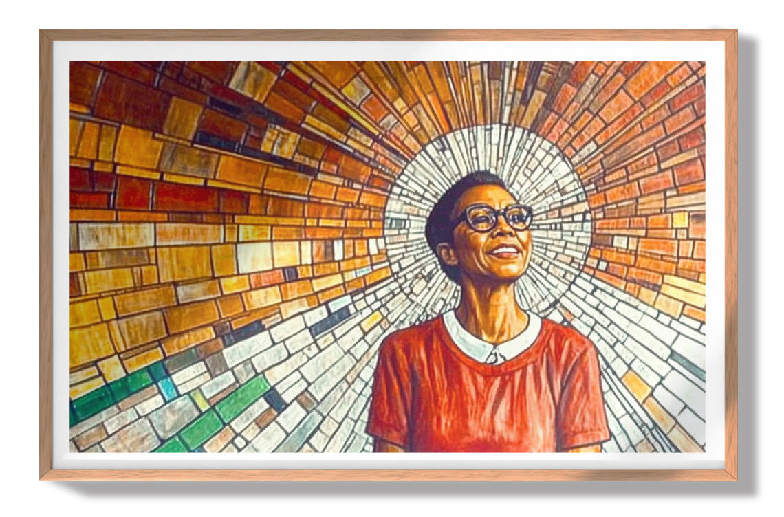 Black Woman Joyful Portrait African American wall art view 79