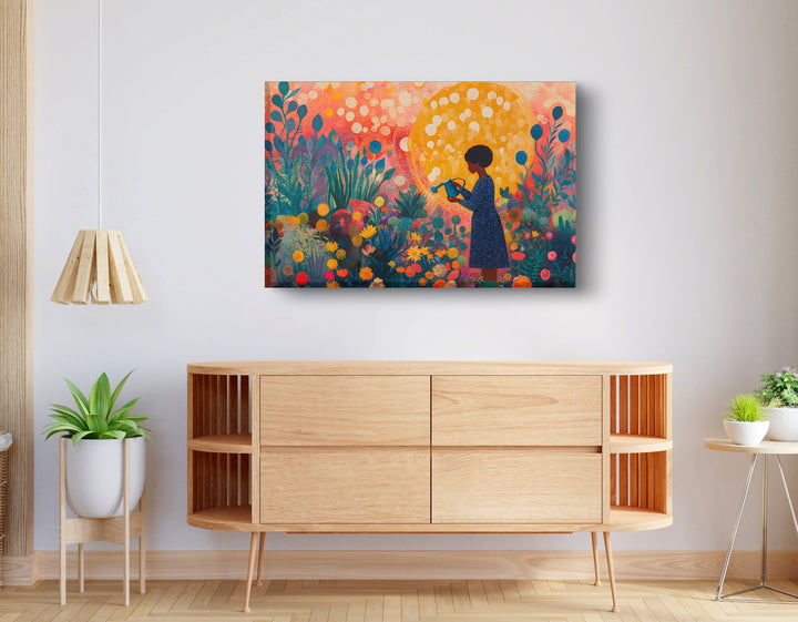 Black Girl Garden Wall Art Print