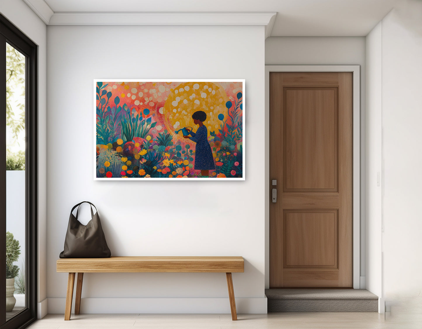 Black Girl Garden Black children wall art home decor view