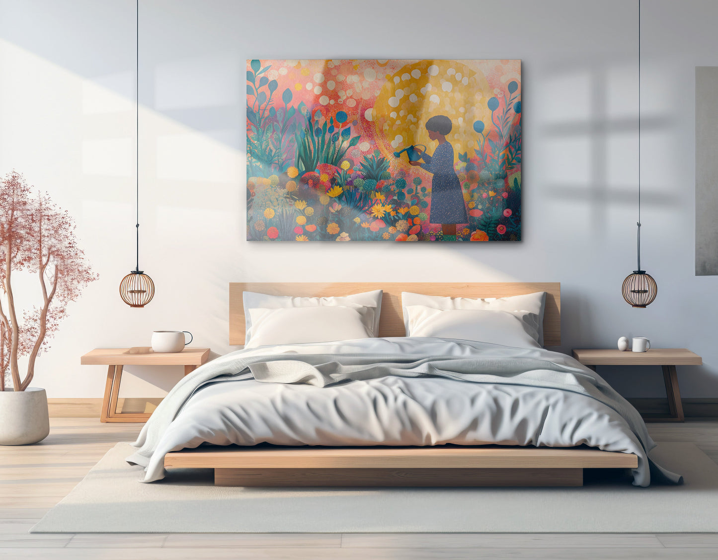 Black Girl Garden Black children wall art view 21