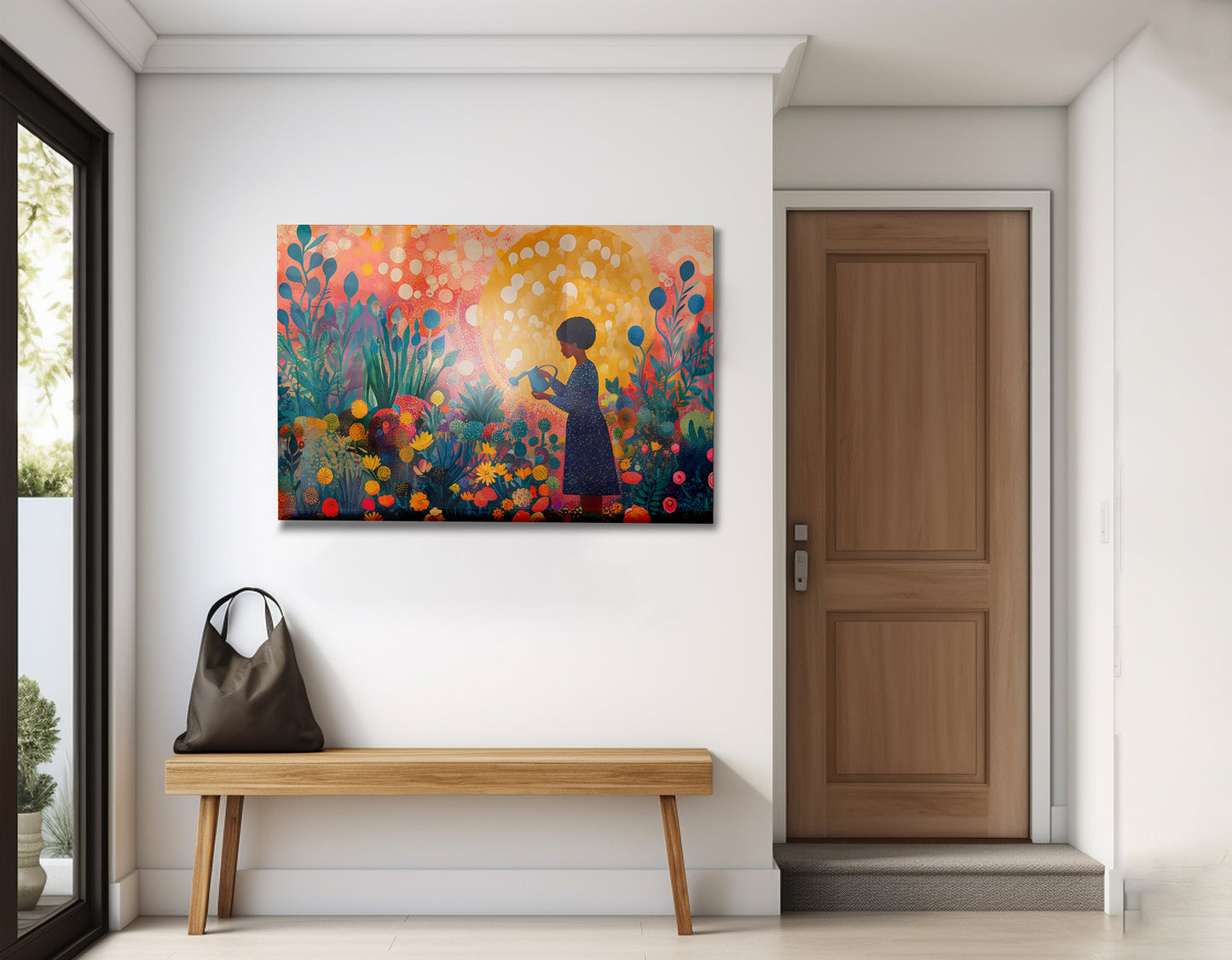Black Girl Garden Black children wall art view 23