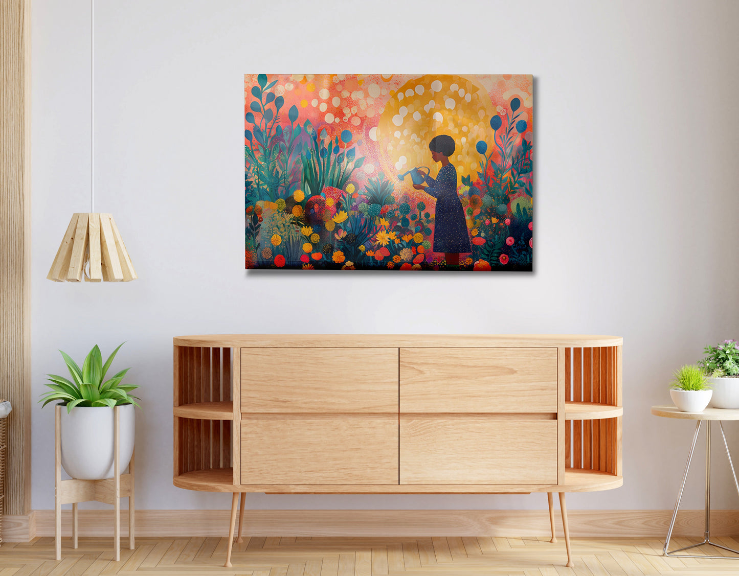 Black Girl Garden Black children wall art view 20