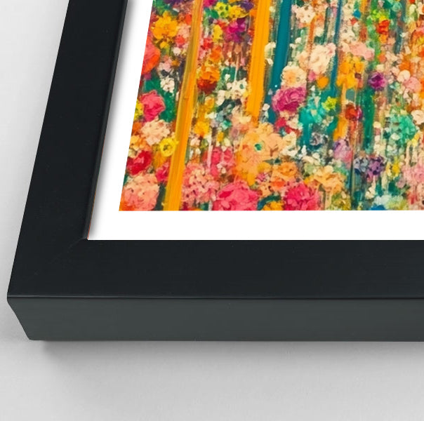 Black Man Floral Portrait African American wall art view 70