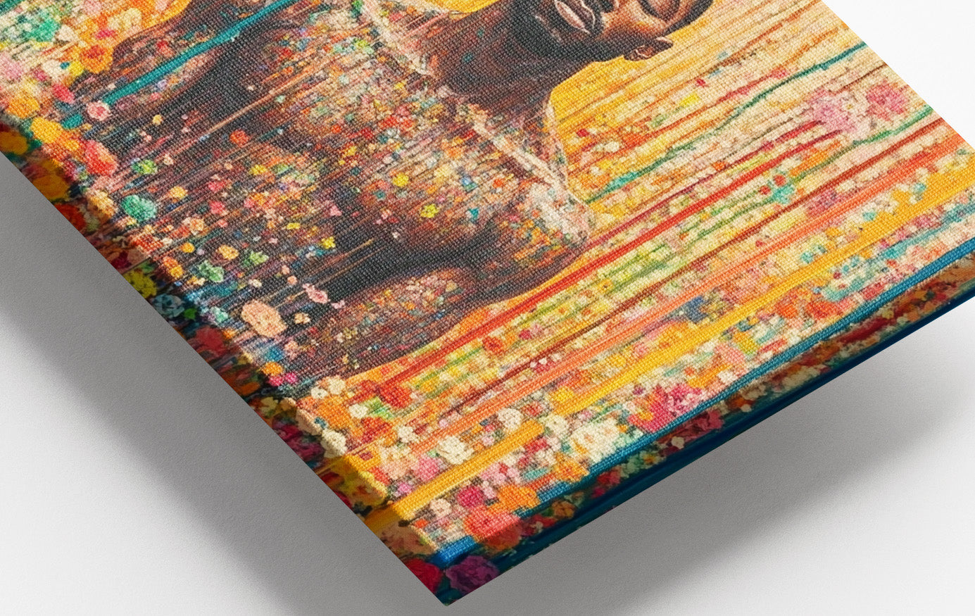 Black Man Floral Portrait African American wall art view 16