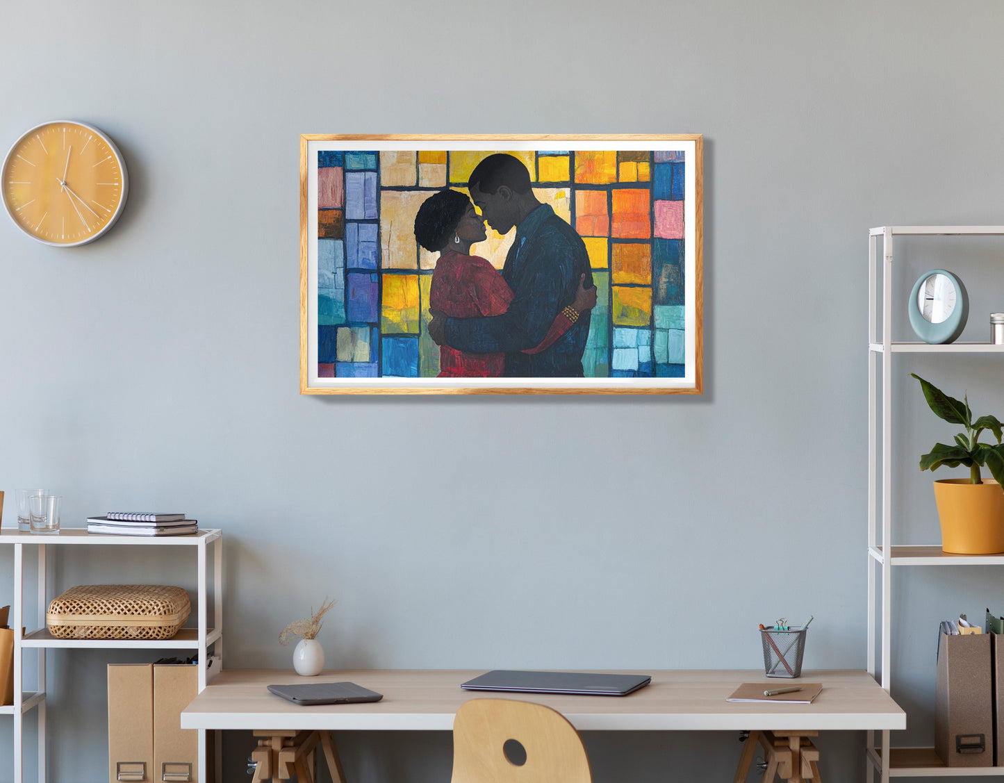 Black Girl Garden Black children wall art view 78