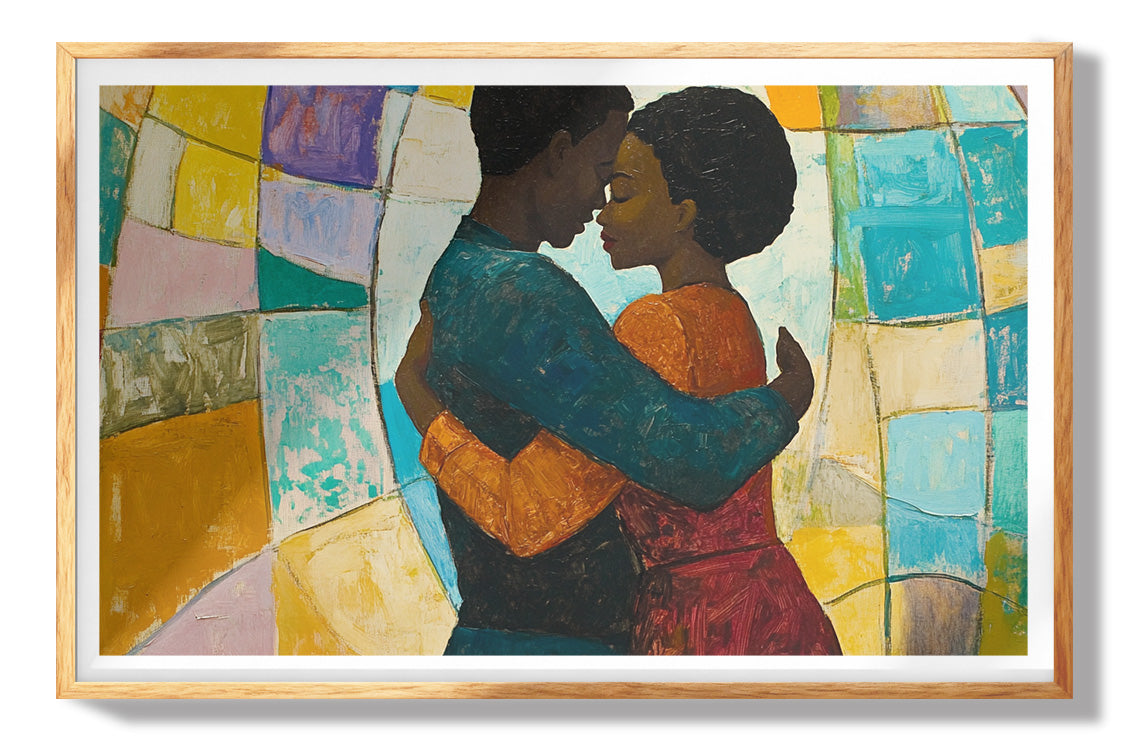 Black Man Floral Portrait African American wall art view 73