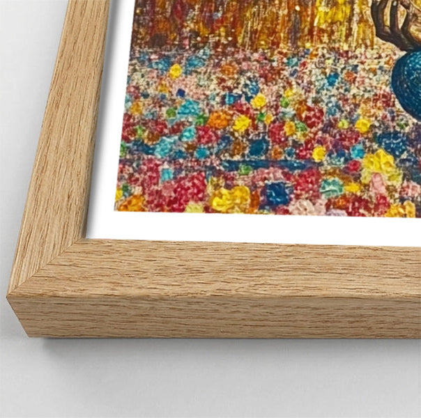 Black Woman Blue Yoga African American wall art view 76