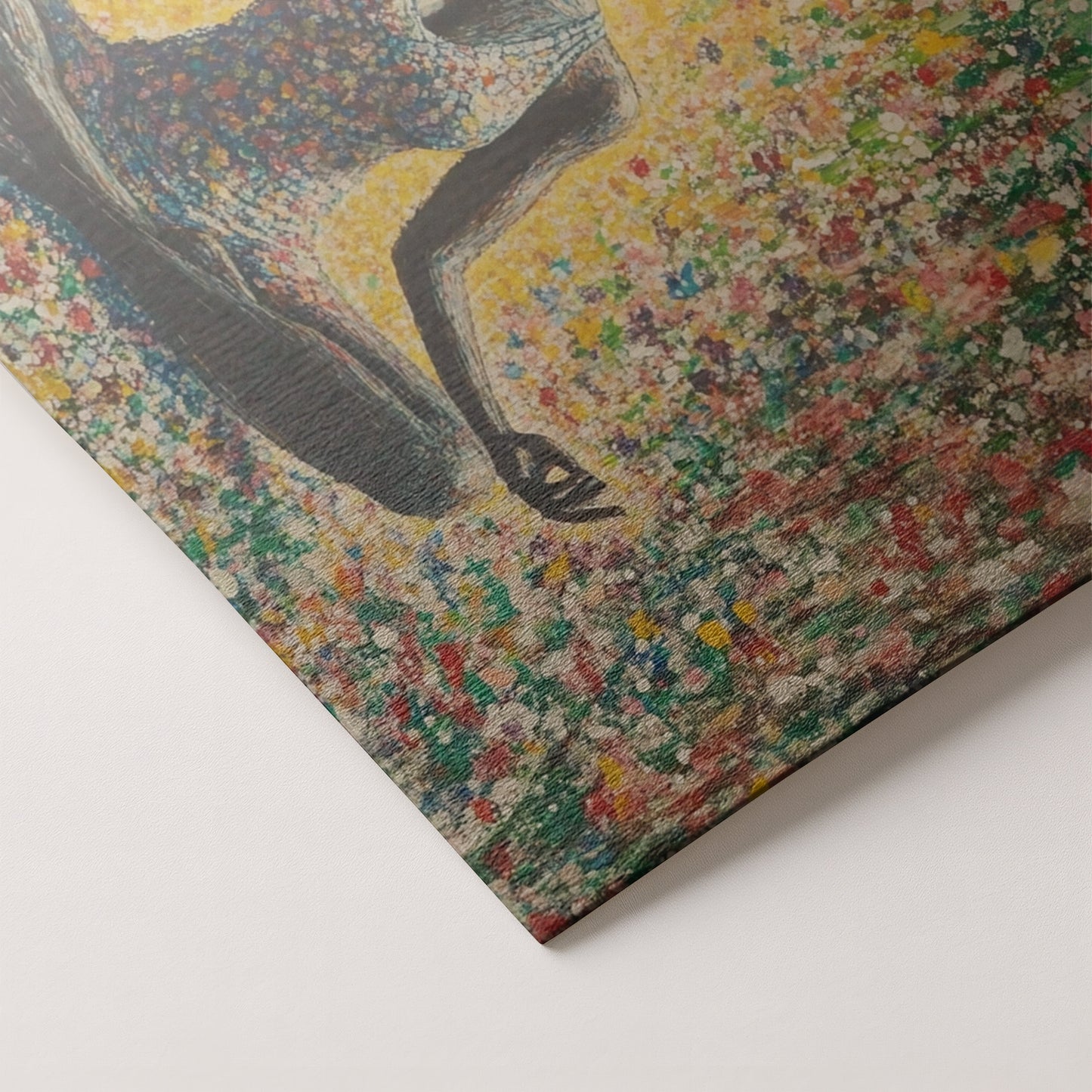 Black Woman Floral Meditation African American wall art artwork by MoomZee Artwork