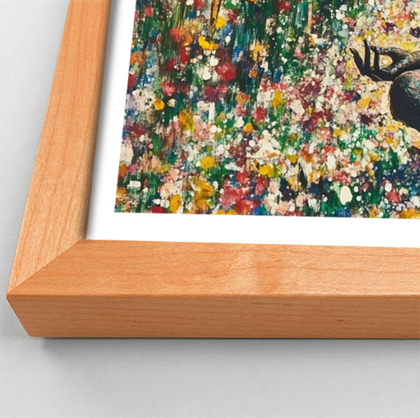 Black Woman Floral Meditation African American wall art view 82