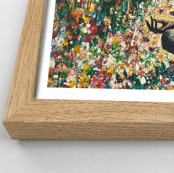 Black Woman Floral Meditation African American wall art view 76