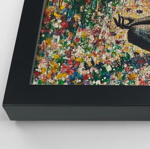 Black Woman Floral Meditation African American wall art view 28