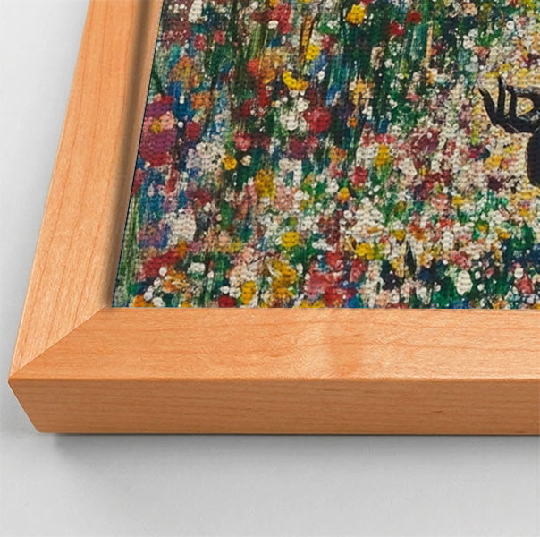Black Woman Floral Meditation African American wall art view 46