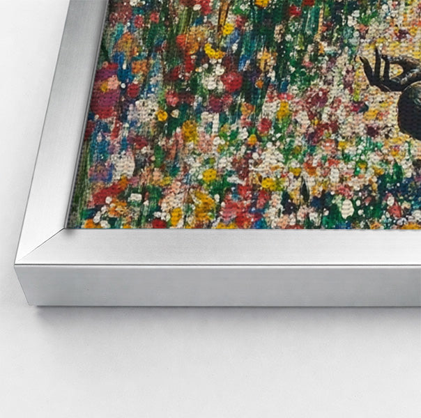 Black Woman Floral Meditation African American wall art view 58