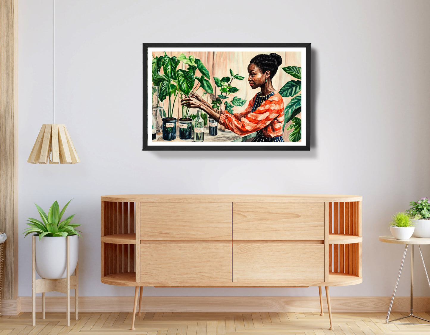 Black Woman Plant Lover African American wall art view 68
