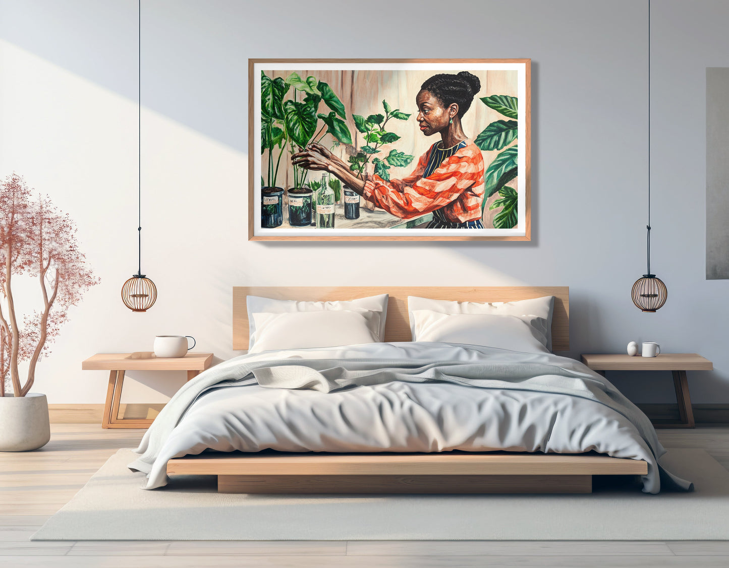 Black Woman Plant Lover African American wall art view 81
