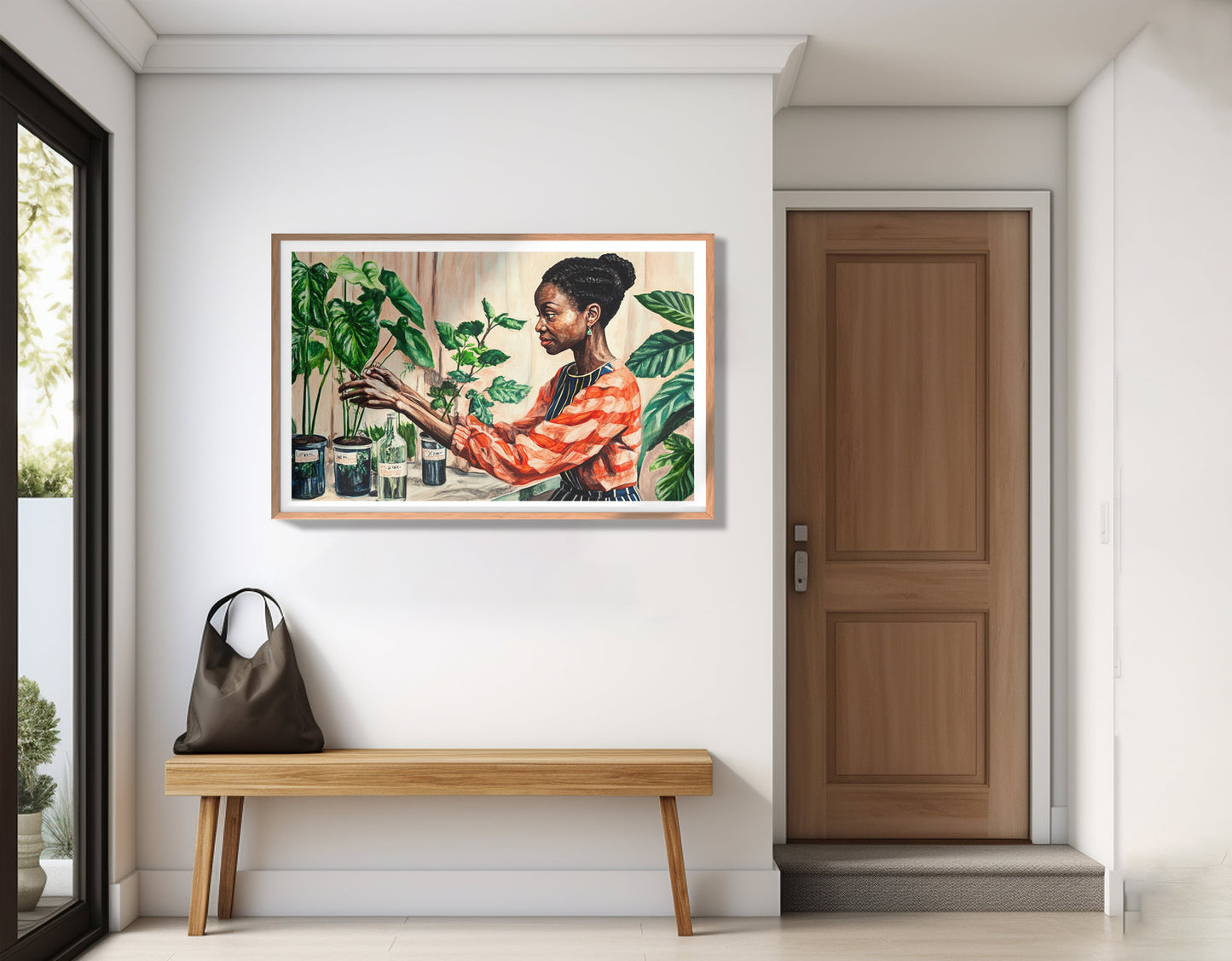 Black Woman Plant Lover African American wall art view 83