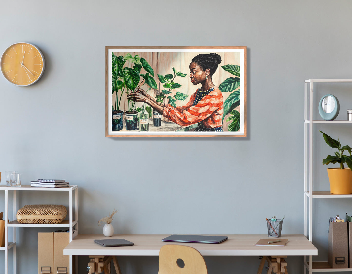 Black Woman Plant Lover African American wall art view 84
