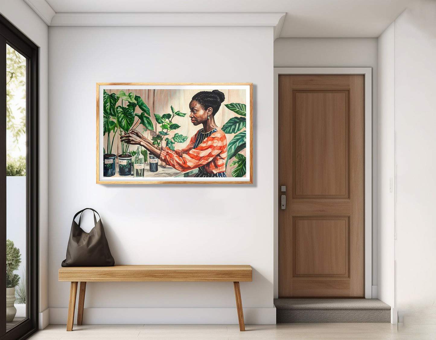 Black Woman Plant Lover African American wall art view 77