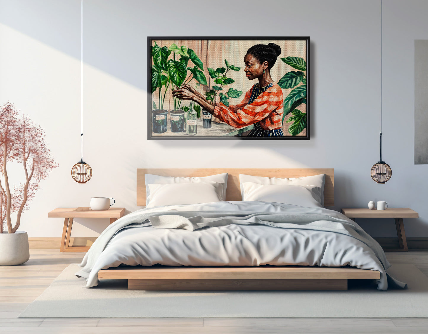 Black Woman Plant Lover African American wall art view 27
