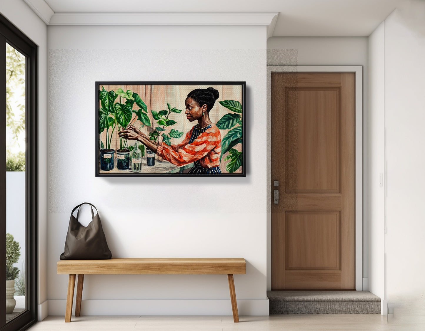 Black Woman Plant Lover African American wall art view 29