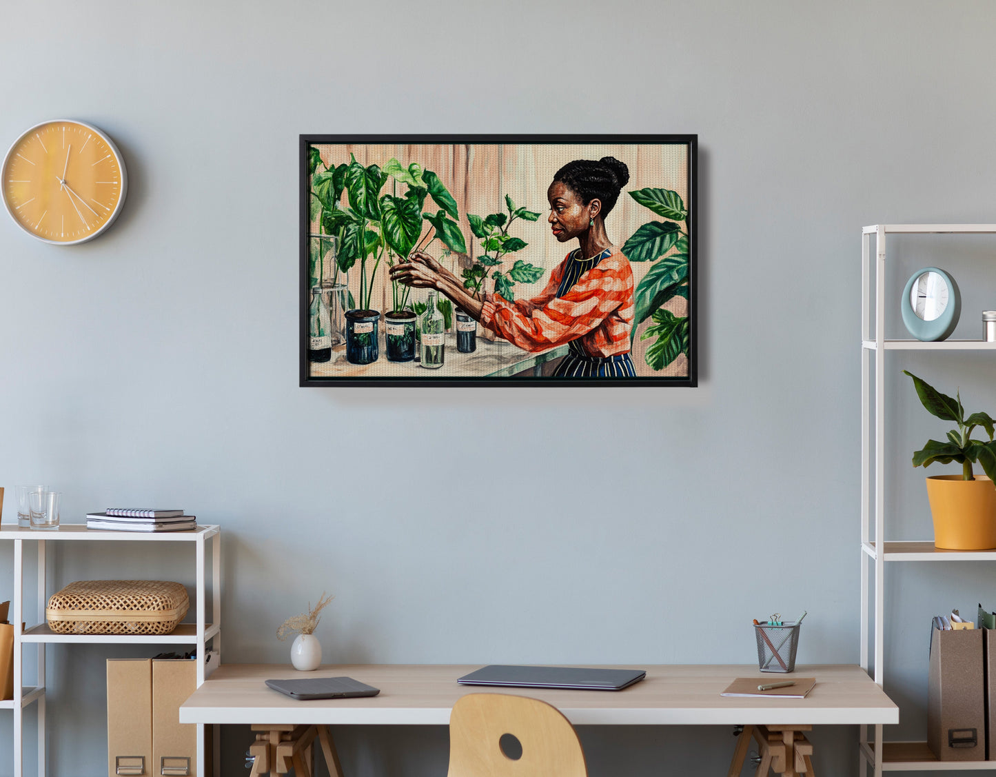 Black Woman Plant Lover African American wall art view 30