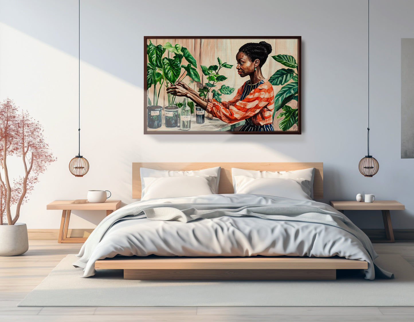 Black Woman Plant Lover African American wall art view 33