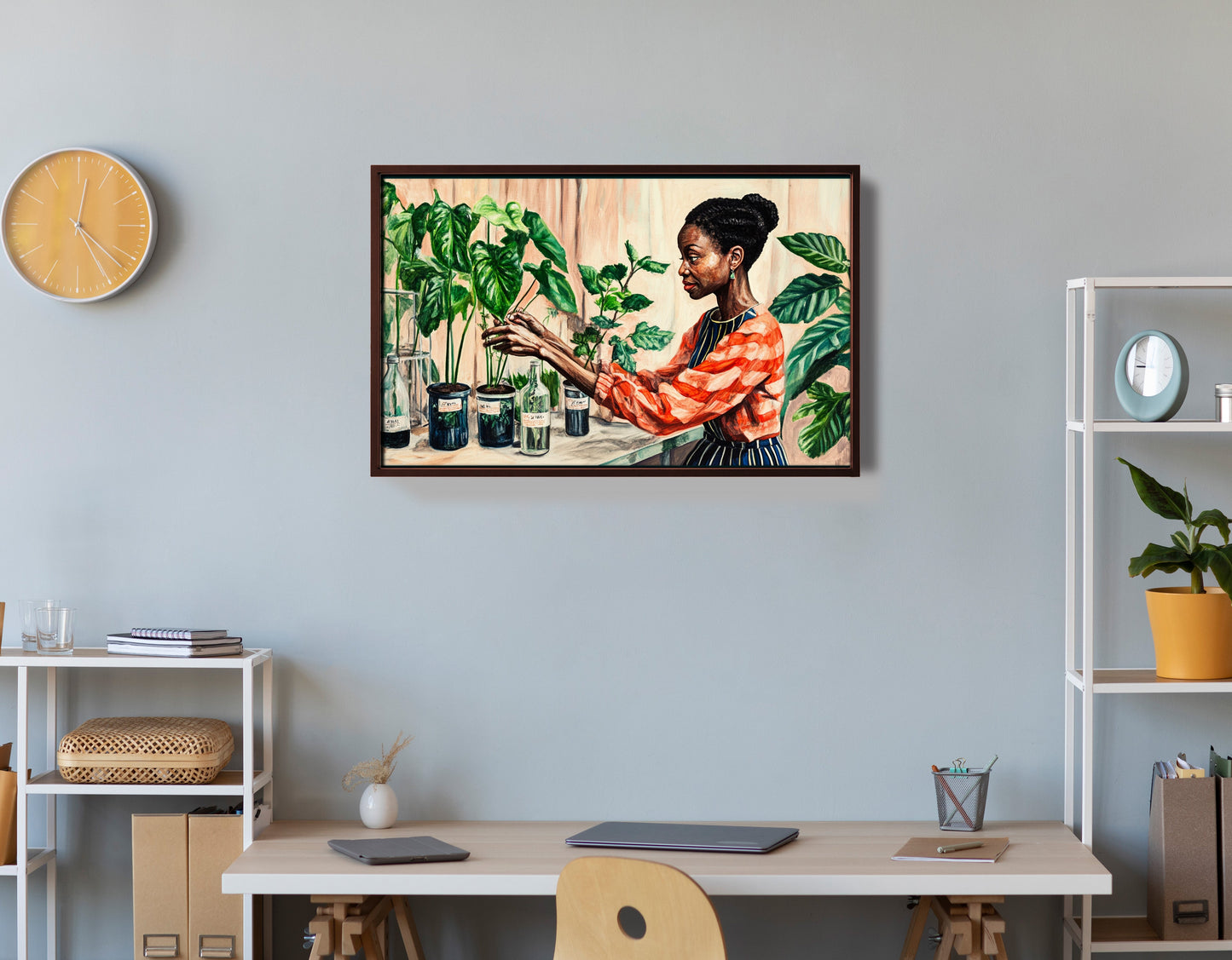 Black Woman Plant Lover African American wall art view 36
