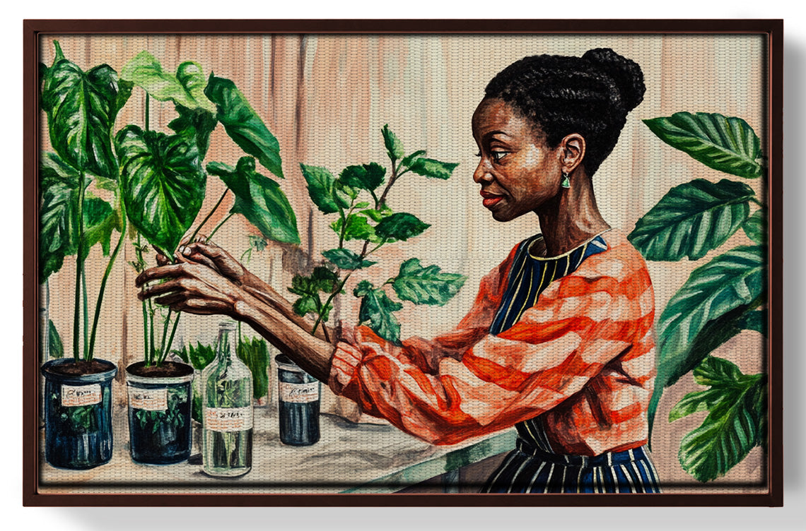 Black Woman Plant Lover African American wall art view 31