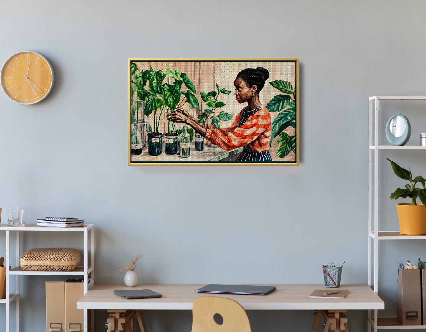 Black Woman Plant Lover African American wall art view 42