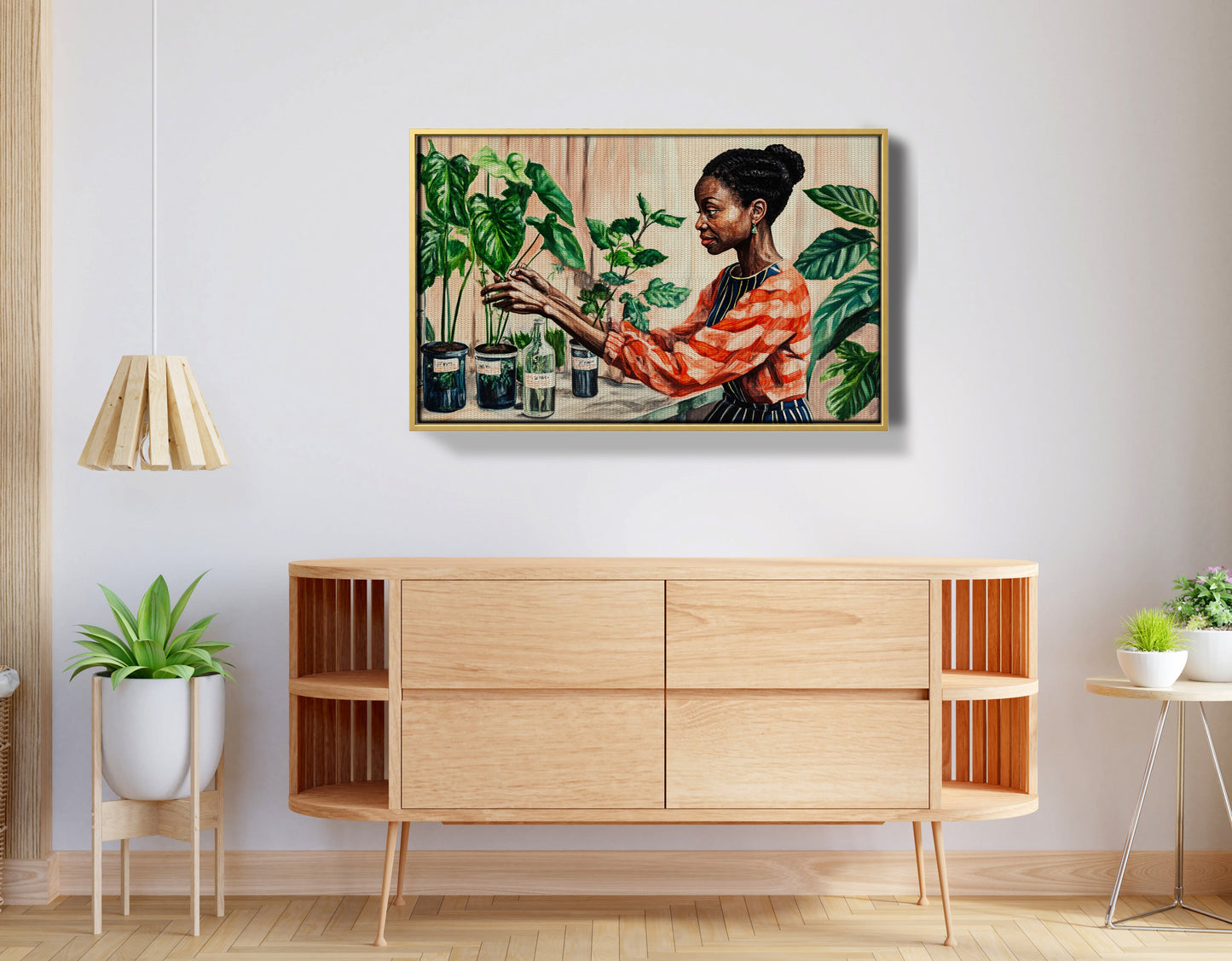 Black Woman Plant Lover African American wall art view 38
