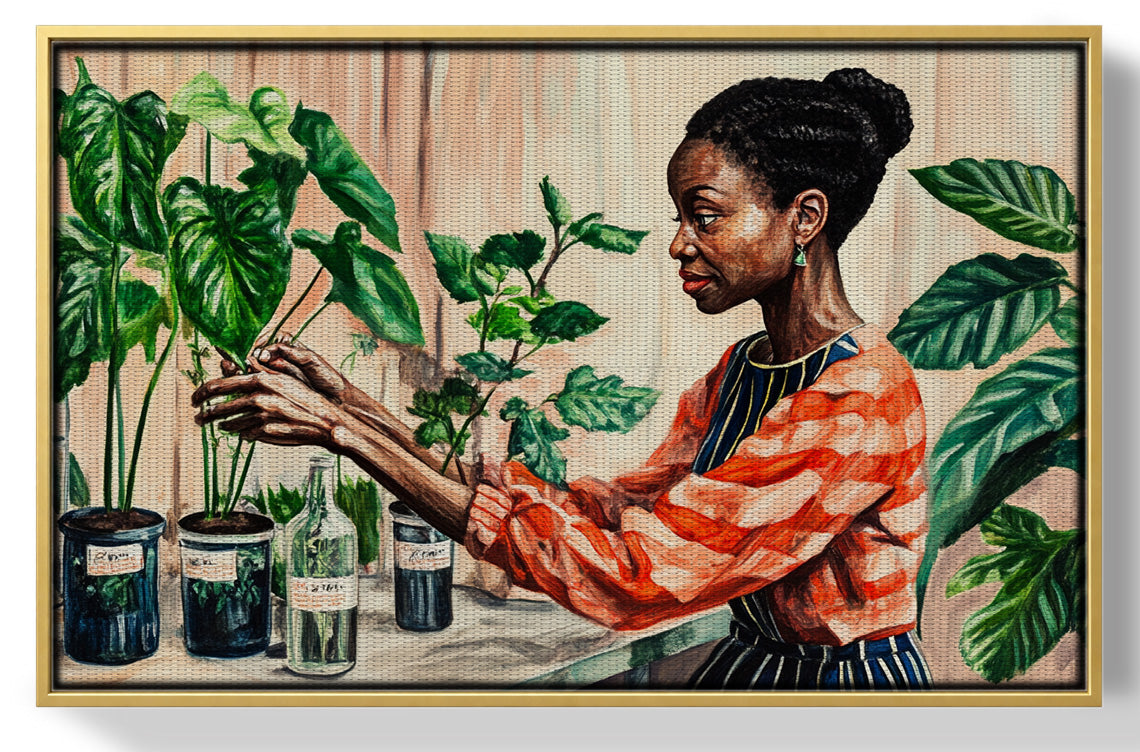 Black Woman Plant Lover African American wall art view 37