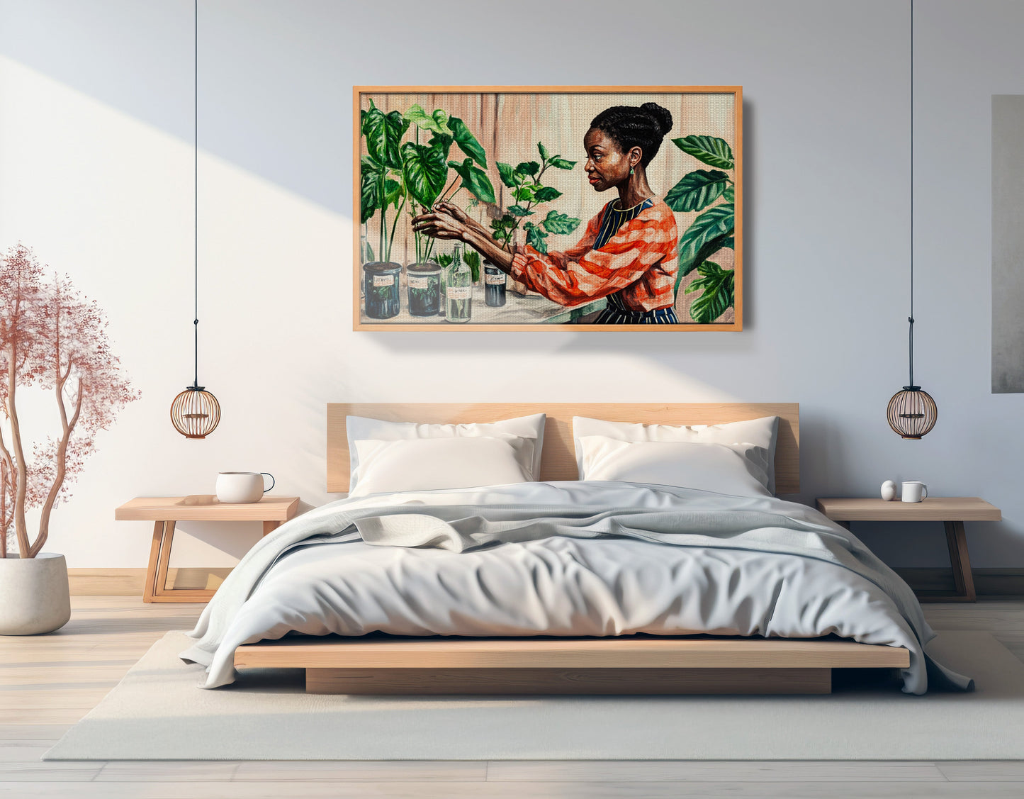 Black Woman Plant Lover African American wall art view 45