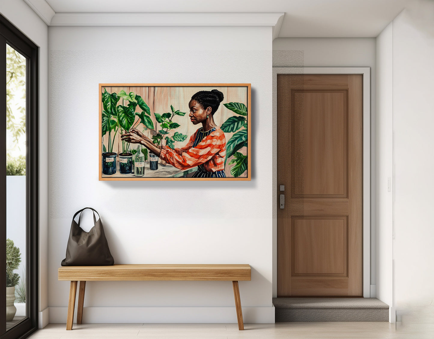 Black Woman Plant Lover African American wall art view 47
