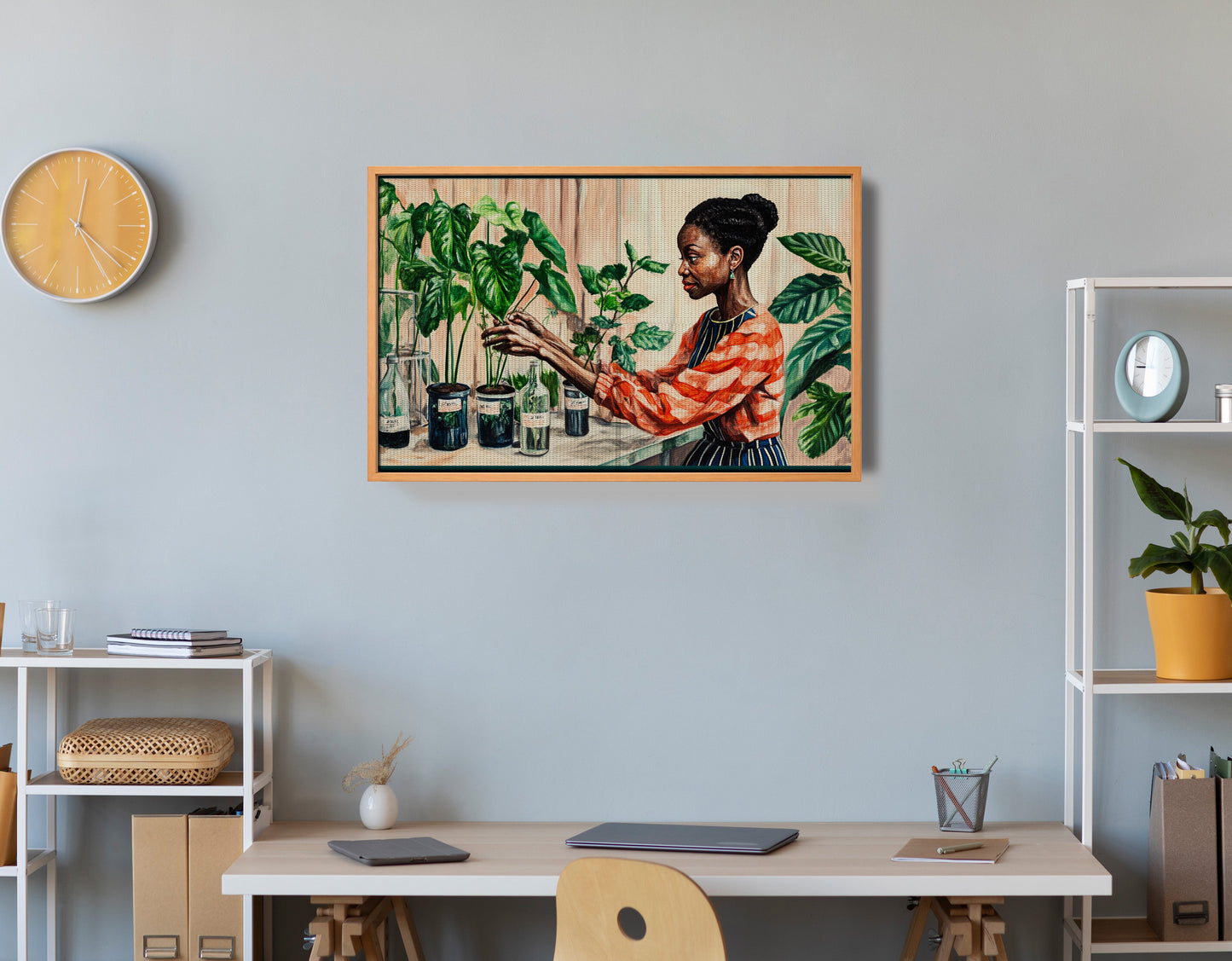 Black Woman Plant Lover African American wall art view 48