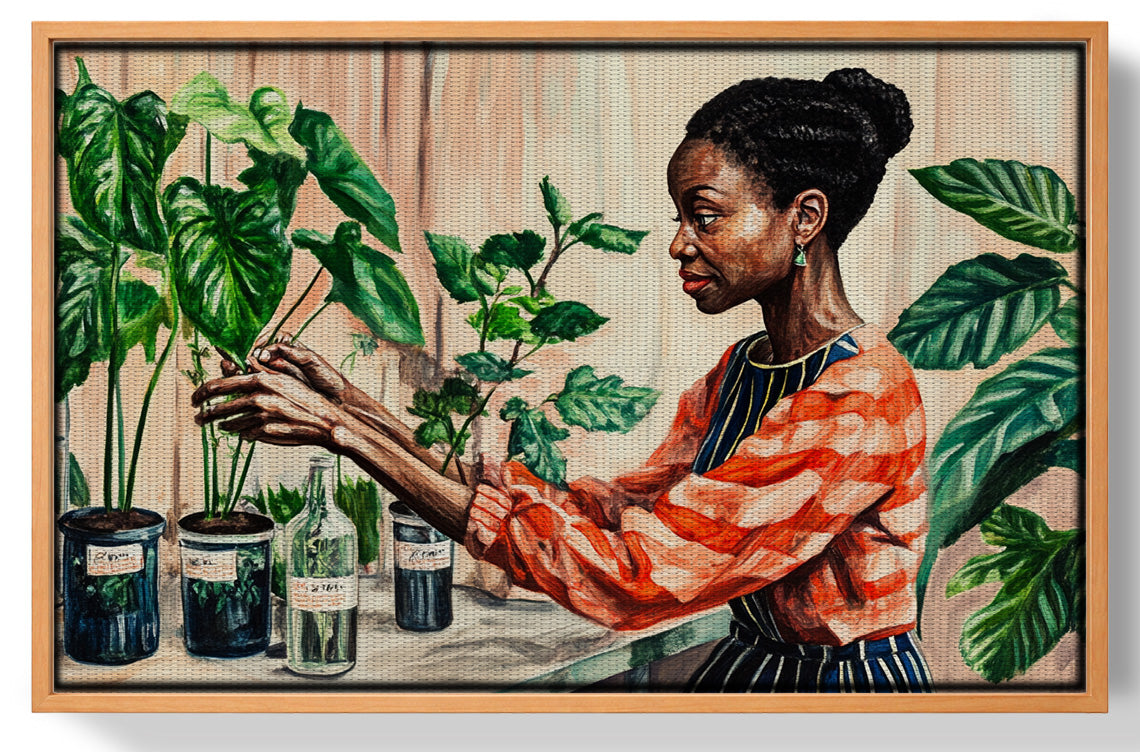 Black Woman Plant Lover African American wall art view 43