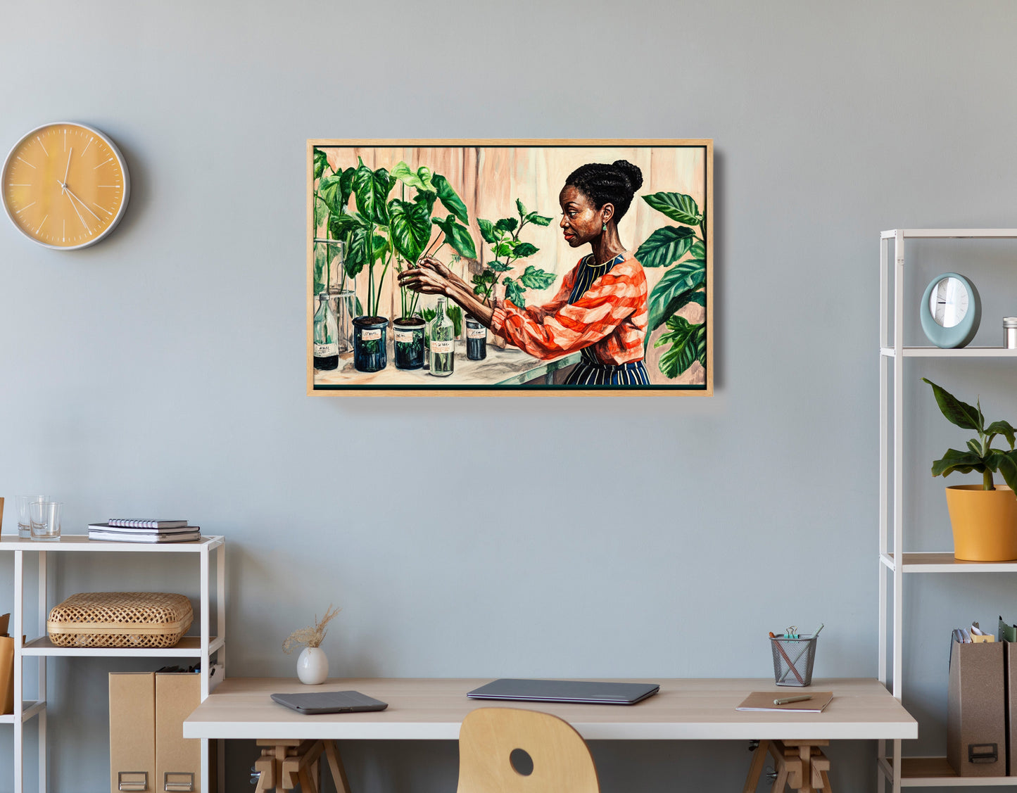 Black Woman Plant Lover African American wall art view 54