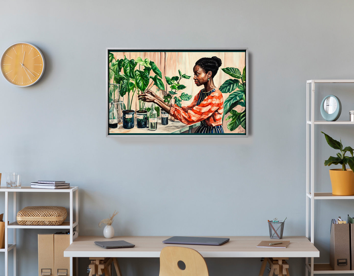 Black Woman Plant Lover African American wall art view 60