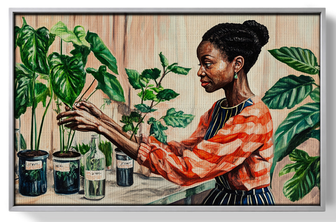 Black Woman Plant Lover African American wall art view 55