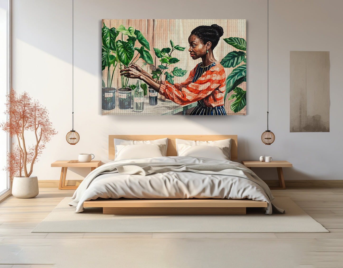Black Woman Plant Lover African American wall art view 15