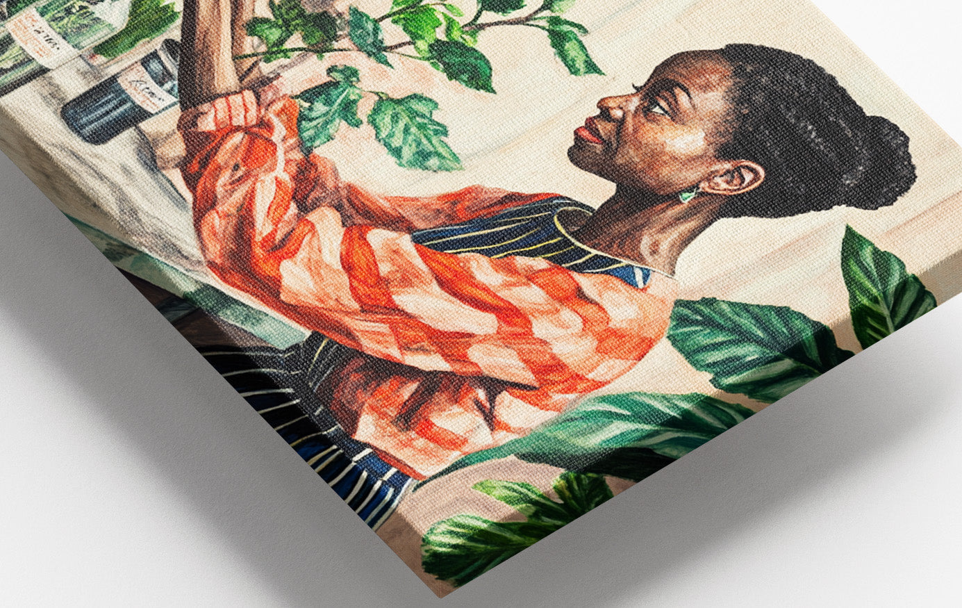 Black Woman Plant Lover African American wall art view 16