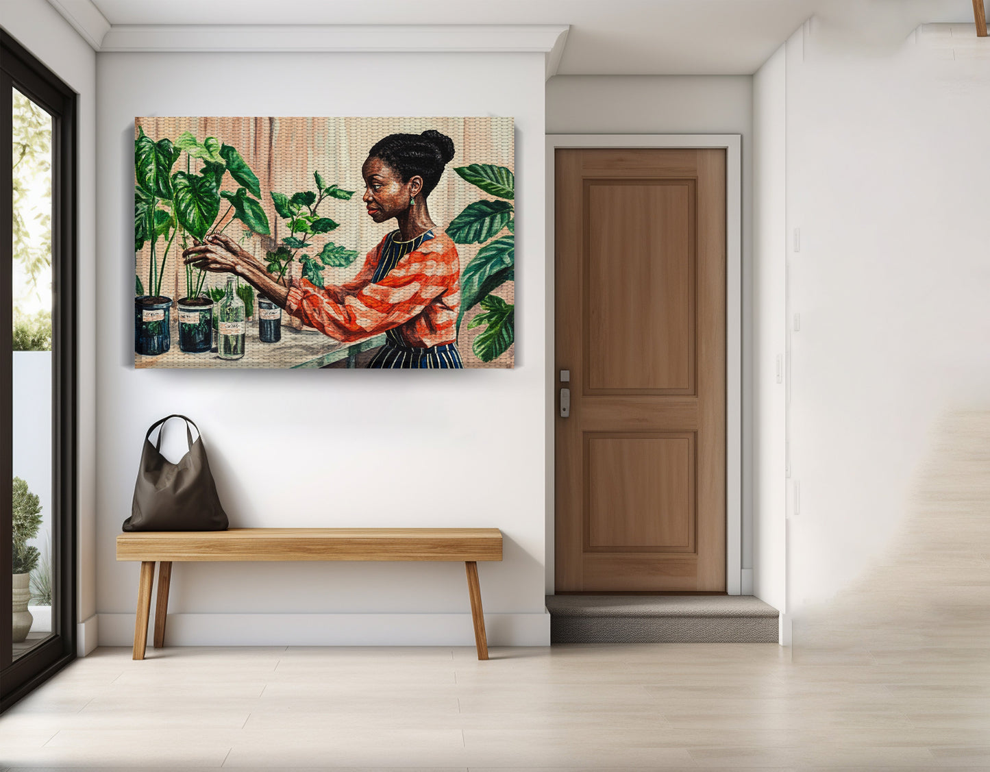 Black Woman Plant Lover African American wall art view 17
