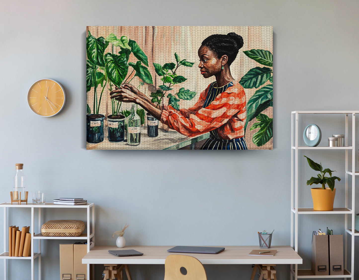 Black Woman Plant Lover African American wall art view 18